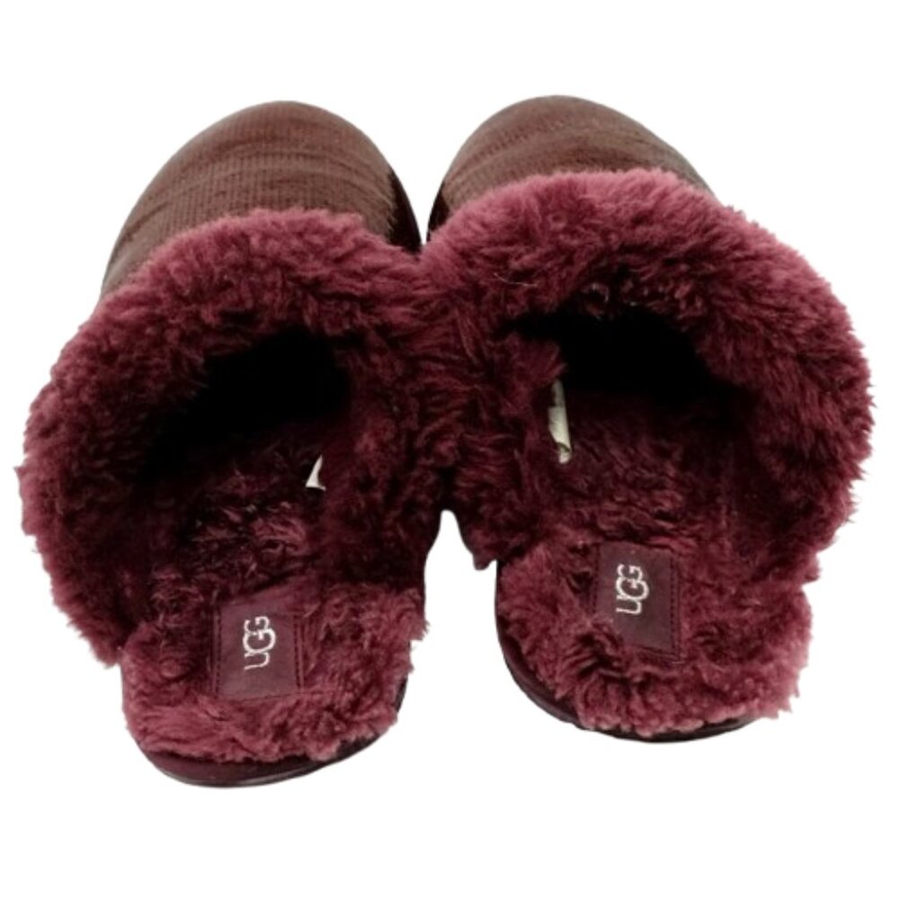 UGG~Scuffette II Mirror Ball Sequin~WOMENS SHEARLING SLIPPERS in Wild Grape Sz 9 - Picture 6 of 7